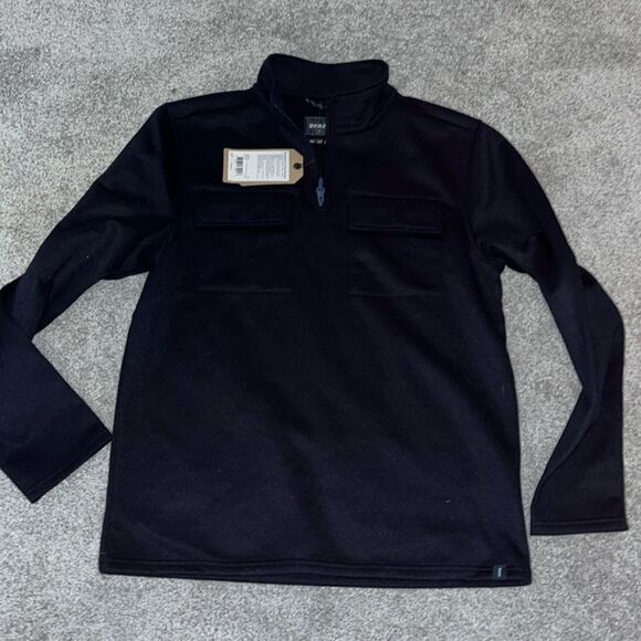 prAna Brookland 1/4 Zip Sweater Mens Wool Blend Pullover Collared sweatshirt 🛥️ - Picture 1 of 6